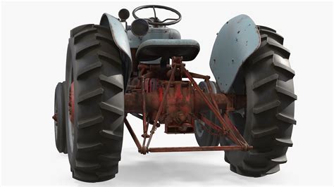 3D model Ford NAA Golden Jubilee 1953 Vintage Tractor Old Rigged | 3D ...