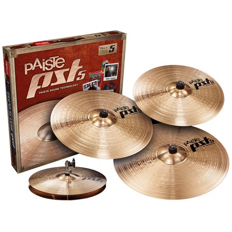 PAISTE Cymbals PST 5 Universal Set 14" 18" 20" 16" – ChennaiMusicals