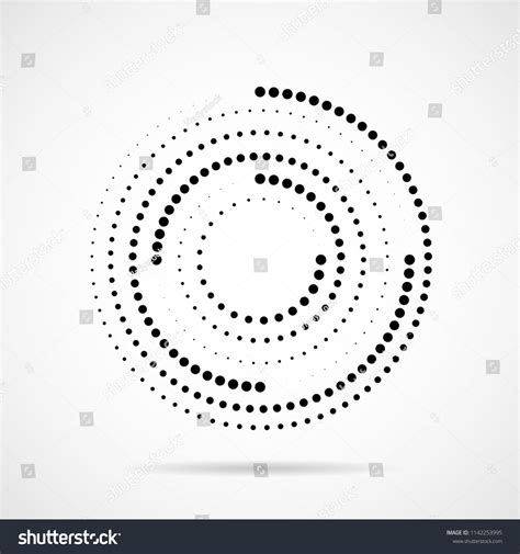 White Dotted Circle