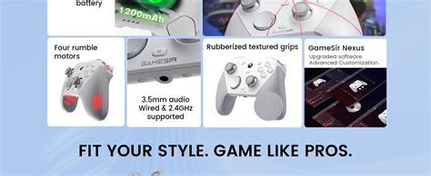 Amazon.com: GameSir G7 Pro Wired Controller for Xbox Series X|S, Xbox One, Wireless Gamepad for PC Aesthetic