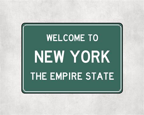 Welcome to NEW YORK City Sign New York City Sign City of New - Etsy