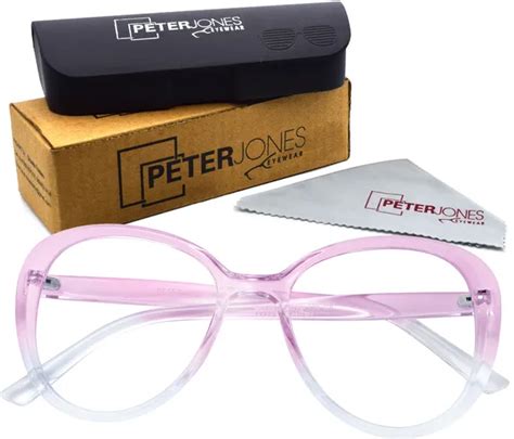 PETER JONES EYEWEAR Purple Full Rim Oval Frame (52 Mm) - For Men Price ...