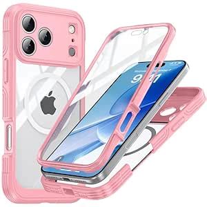 LuxuryKase Shockproof Front & Back Cover for iPhone 17 Pro Max with ...