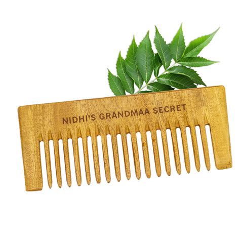 Neem Wooden Comb - Best Wooden Comb for Hair Growth & Scalp Health ...