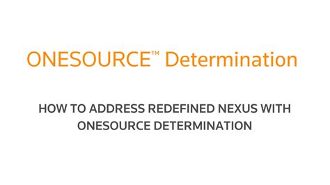 Image result for One Source Determination