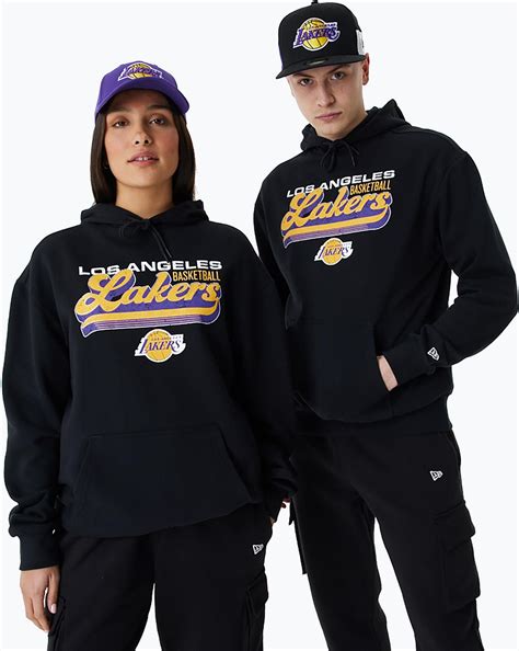 New Era Bluza Męska Nba Graphic Os Hoody Los Angeles Lakers Black ...
