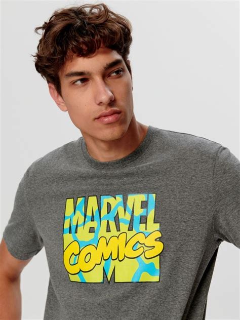 Tricou Marvel Culoare gri deschis - SINSAY - 0090T-9MM