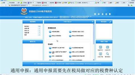 安徽省12366电子税务局国地税联合办税平台——通用申报