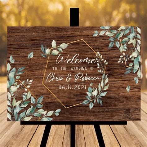 Rustic Wedding Welcome Sign Wood Rustic Wood Wedding Sign - Etsy UK