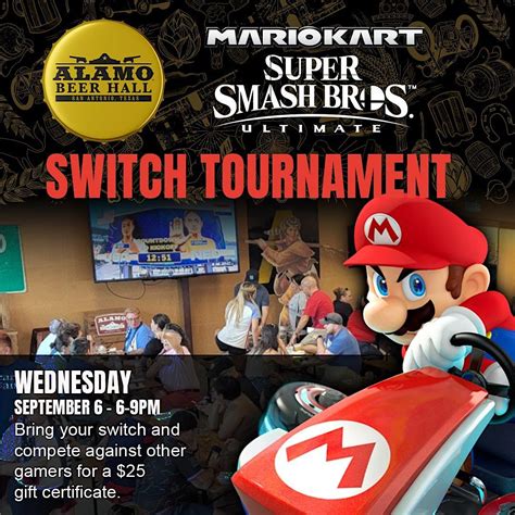 Mario Kart and Super Smash Brother Nintendo Switch Tournament, Alamo ...