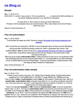 Fillable Online axto7f rg Free nbi authorization letter sample Fax ...