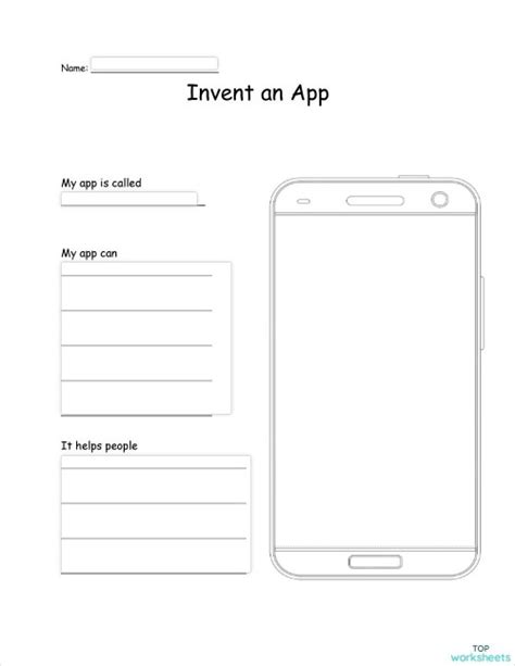 Image result for App Introduction Worksheet