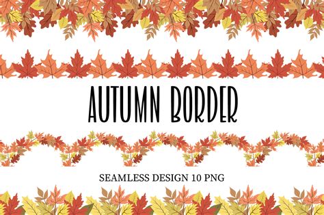 Autumn Border PNG Graphic by Dysenkart · Creative Fabrica