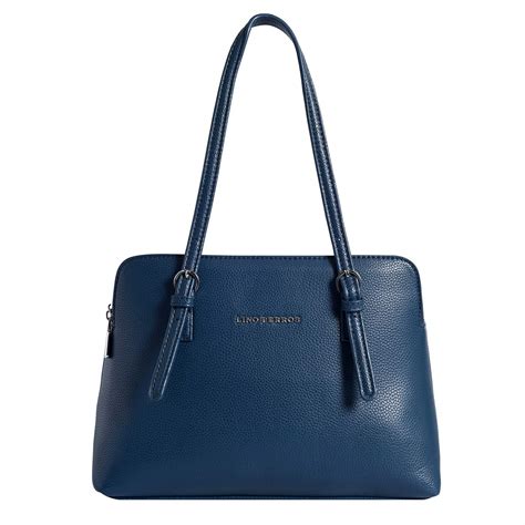 Buy Lino Perros Blue Faux Leather Handbag at Amazon.in