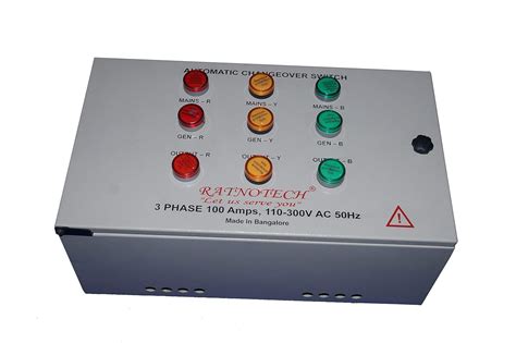 Ratnotech Automatic Changeover Switch (100Amps) Three Phase: Amazon.in ...