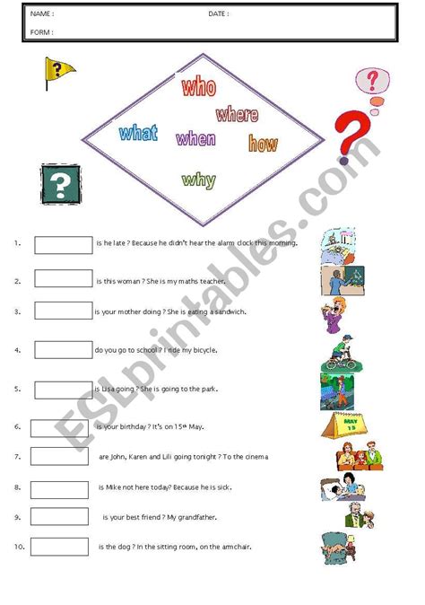 Image result for Question Words Song