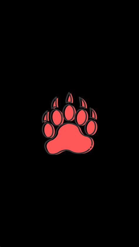 Download wallpaper 3240x5760 paw, footprint, animal, art, vector hd ...