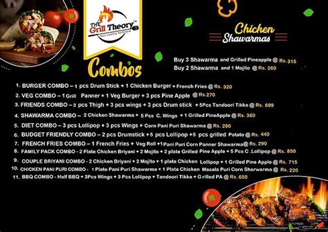 Menu at THE GRILL THEORY, Bengaluru, Kodathi Village Road