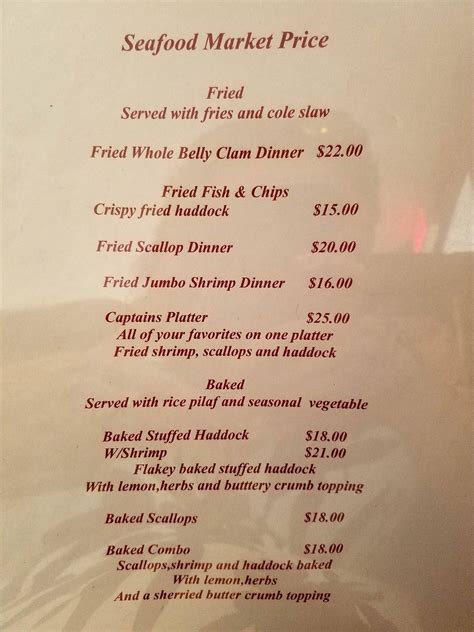 Menu at The Rustic Table restaurant, Winchester