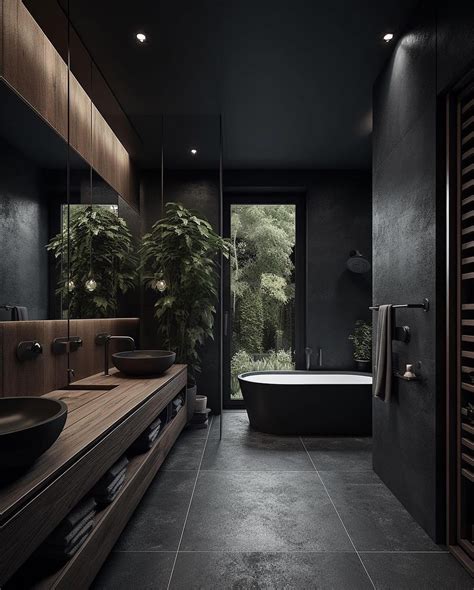 Modern Black Bathroom Design: A Timeless Elegance
