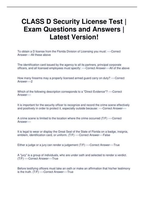 Image result for Class D License Test