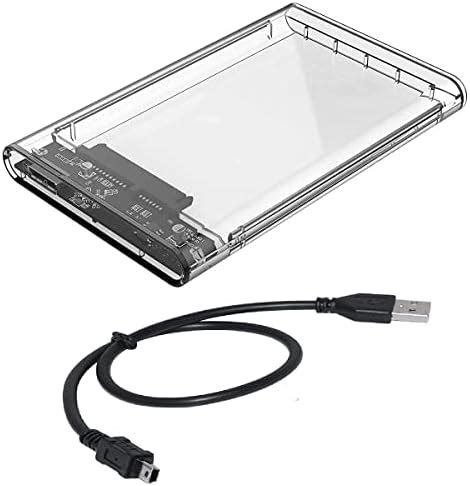 Technotech 2.5’’ USB 2.0 SATA Transparent Hard Drive Enclosure : Amazon ...