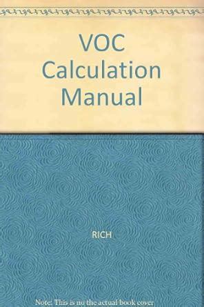 Buy VOC Calculation Manual Book Online at Low Prices in India | VOC ...
