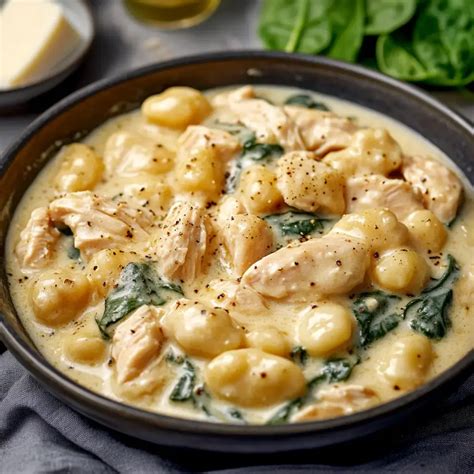 20-Minute Creamy Chicken Gnocchi with Spinach Recipe - Alice's Recipes
