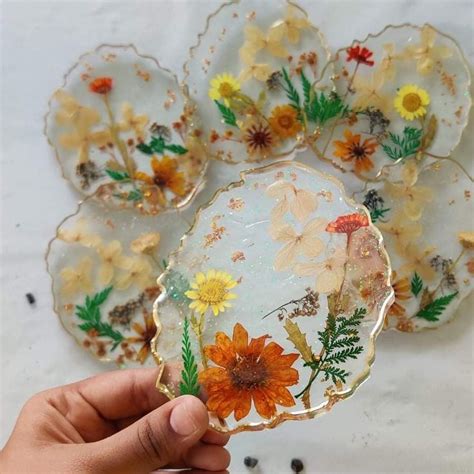 Image result for Resin Flower Coaster Tutorials