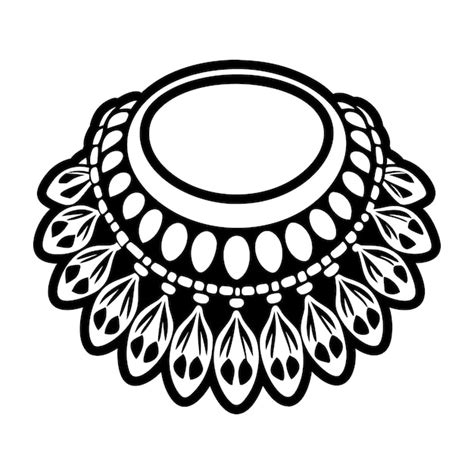 A glyph style icon of a butterfly necklace | Premium AI-generated vector