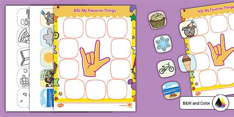 Favorite Sign Language activity | ASL Resource | Twinkl USA