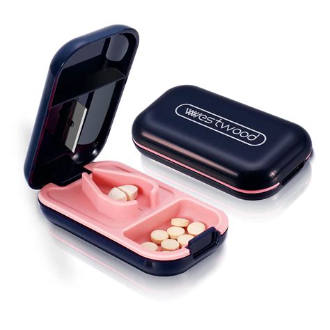 Sixwipe Professional Pill Cutter, Blade Guard, Portable Medication ...