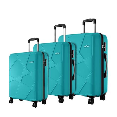 Safari Pentagon Pro Trolley Bags - 3-Piece Luggage Set, 360º Wheel