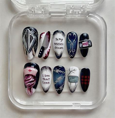 Silent hill nails in 2025 | Nailart, Nägel
