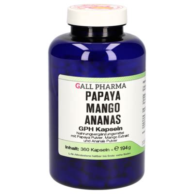Papaya / Mango / Pineapple GPH Capsules [4076023]-Gall-Pharma GmbH ...