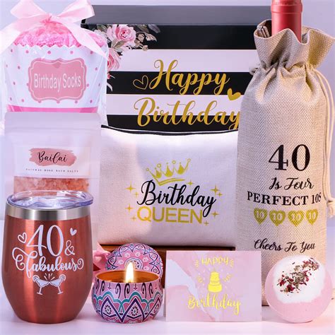Snapklik.com : 40th Birthday Gifts Women, Happy 40th Birthday Gifts For ...