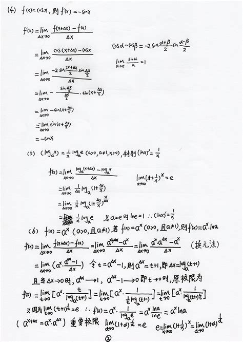 后高考时代1 基本初等函数求导公式推导2