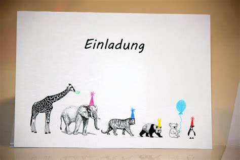 Einladung Kindergeburtstag Tierpark