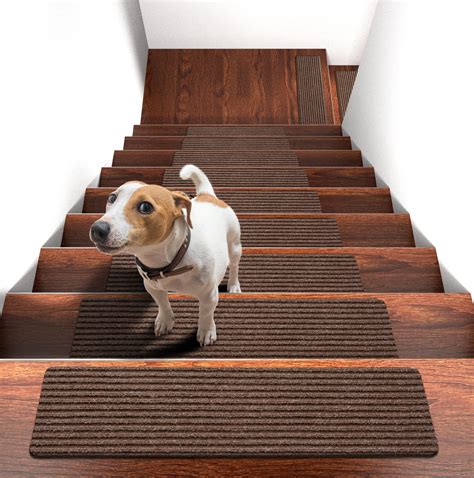 TANSCIOSSA Non Slip Stair Treads Indoor Step Covers for Stairs 30" X 8 ...