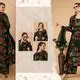 ZESTLEAF Blue Georgette Floral Print Gown With Dupatta And Bottom Wear ...