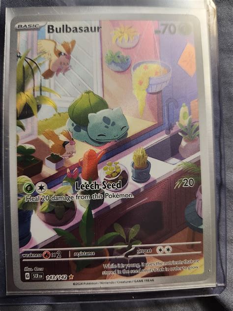 Bulbasaur 2024 Scarlet & Violet: Stellar Crown #143/142 Illustration ...