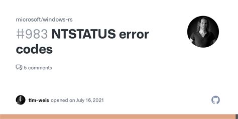 Image result for Windows NTSTATUS Error Codes