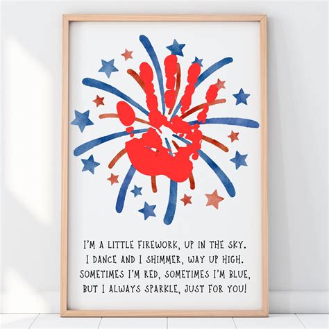 4th of July Arts and Crafts Kids Activity | Fourth of July Handprint ...