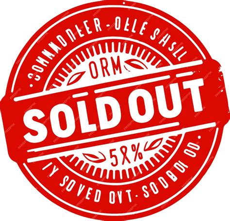 Sold Out Stamp Vector 的图像结果