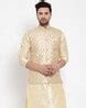 Buy Beige 3-Piece Ethnic Suit for Men by Kraft India Online | Ajio.com