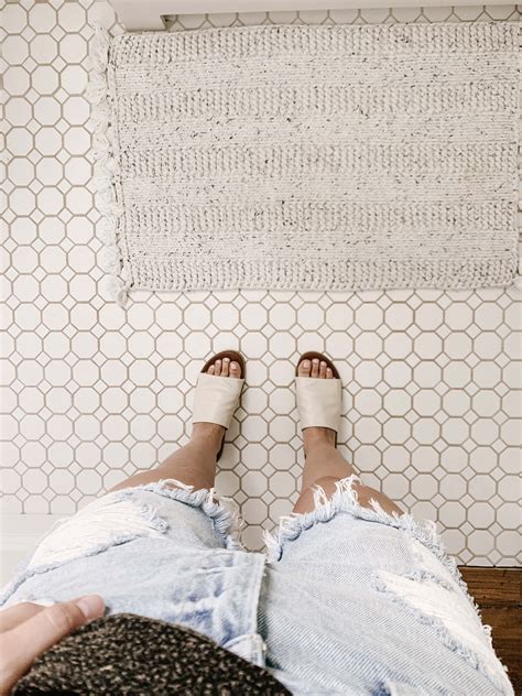 White Mosaic Bathroom Tile - Sarah Jane Christy