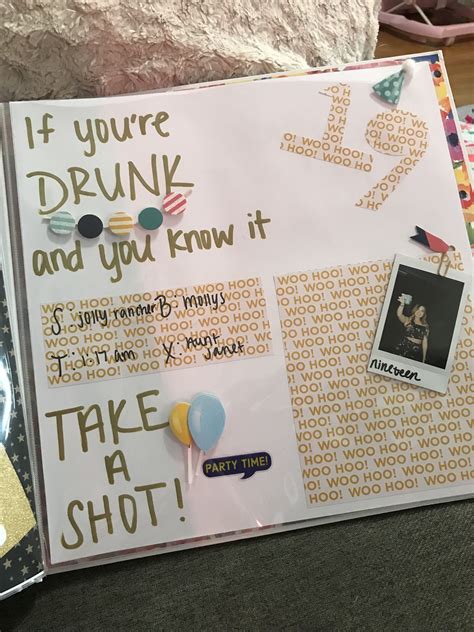Pin by Jakelyn Quisenberry on Top Secret | 21st birthday shot book ...