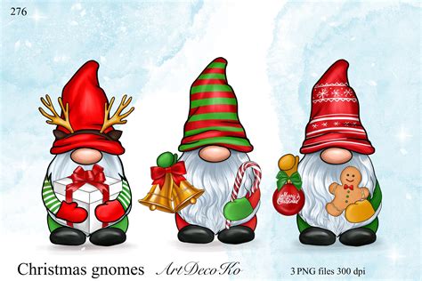 Christmas Gnome Clip Art