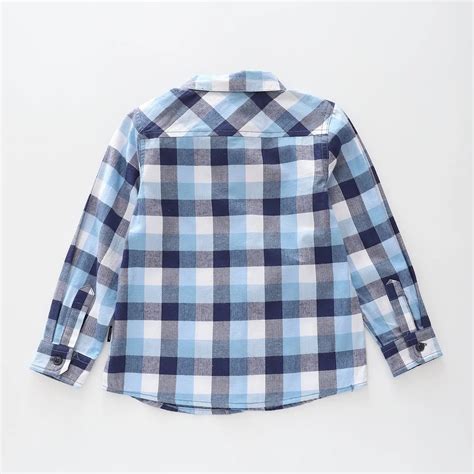 Blue Check Cotton Shirt - Ollies Place