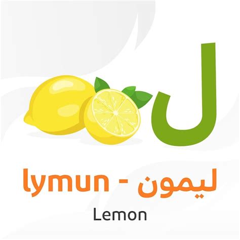 Arabic alphabet learn arabic letters lemon in arabic characters ...